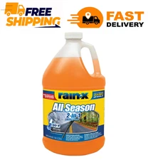 Rain-X 2-in-1 All-Season Windshield Washer Fluid, 1 Gal