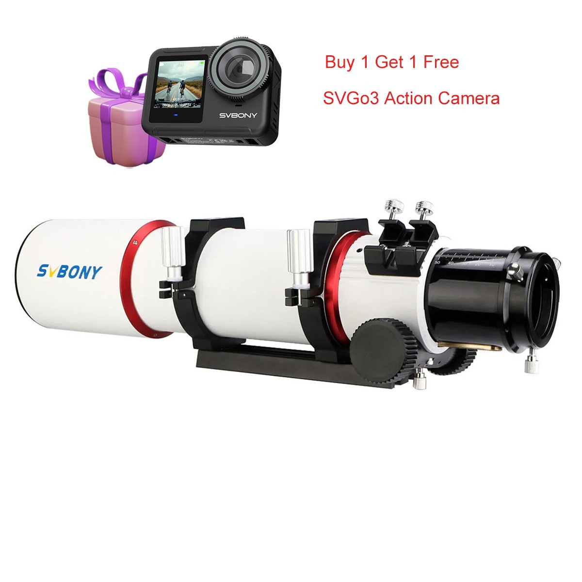SVBONY SV550 Telescope 80mm Refractor OTA Triplet APO Apochromatic ft Deep Space