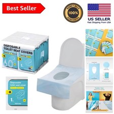 XL Waterproof Disposable Toilet Seat Covers, 60 Count - Hygienic  Easy Use