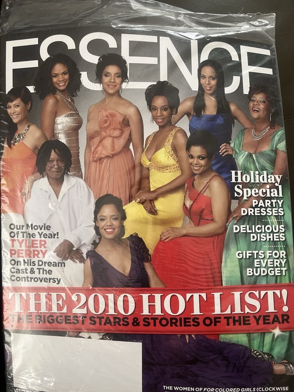 2010 DEC ESSENCE MAGAZINE - THE WOMEN FROM FOR COLORED GIRLS COVER - B 1324