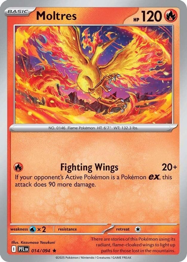 Pokemon Moltres (14/148) Phantasmal Flames LP HOLO