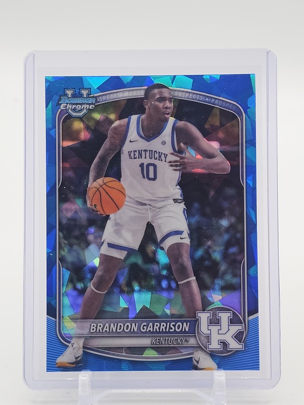 BRANDON GARRISON 2025-26 BOWMAN U CHROME 1ST SAPPHIRE EDITION REFRACTOR Q5759
