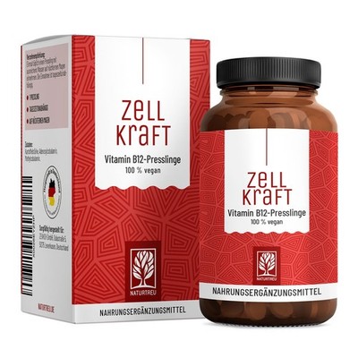 Vitamin B12 hochdosiert 500µg 270 Tabletten Methylcobalamin Zellkraft NATURTREU 