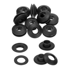 10Pz occhielli plastica, per teloni camion, piscine, nero