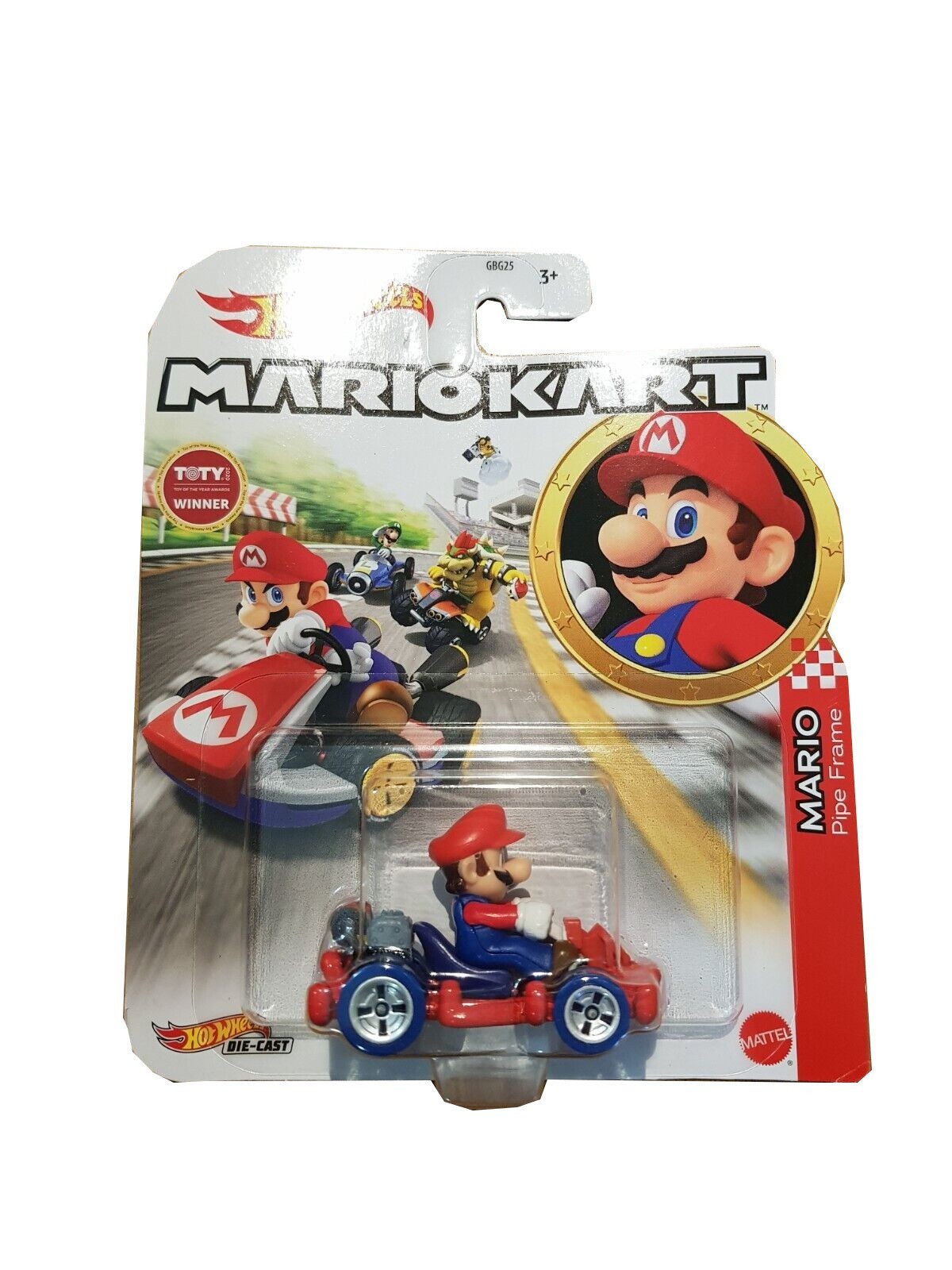 Kart Super Mario Pipe Frame DieCast Modell 5cm Mastab 164 Original Hot Wheels 4890₽