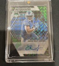 2023 Panini Mosaic - Autographs Amon-Ra St. Brown Green & Black Mosaic /25 (AU)