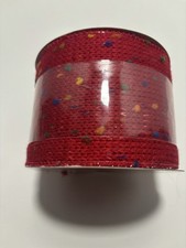 Celebrate It Wired Ribbon Red Polyester 3.5  x 12ft New