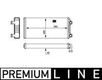 Mahle AH133000P WäRmetauscher, Innenraumheizung