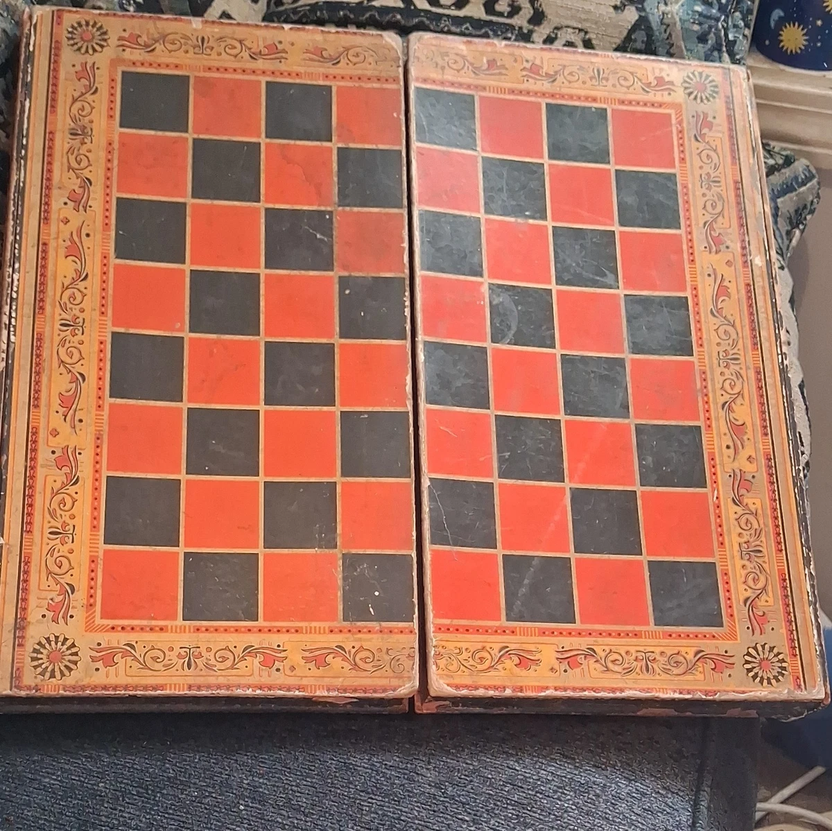 Backgammon Art Vintage Manufacture Board & Traditional Games for