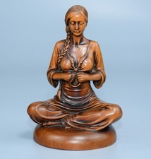 Fine Carved Boxwood Beauty Sculpture Ornament