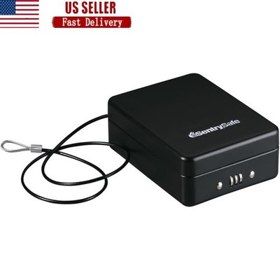 Portable Secure Safe Compact Lockbox Keys Cash Credit Cards & USB Drives