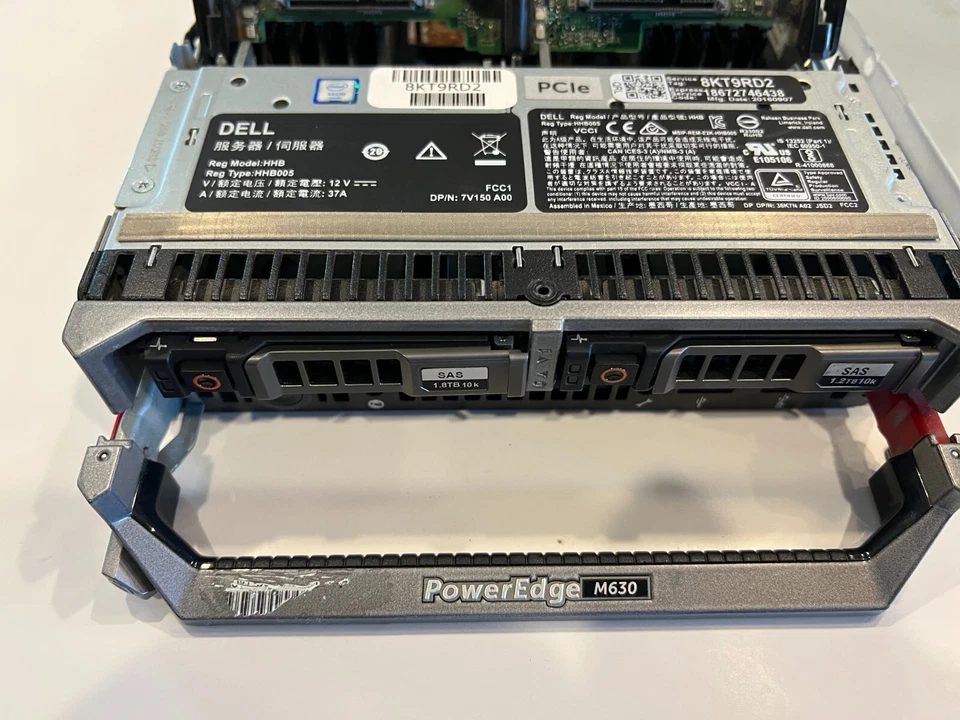 DELL POWEREDGE M630 лезвие + 2 x Intel Xeon E5-2680V3 2,50 ГГц  - Изображение 2 из 4