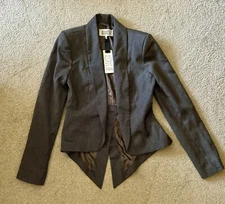 NWT BB Dakota Byron Blazer Jacket * Charcoal Grey  * Black * Small