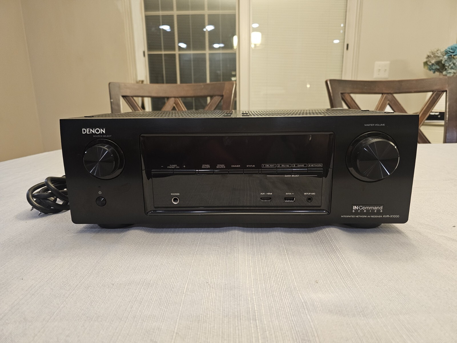 Denon AVRX1000 5.1 Surround Sound Receiver Audyssey MultEQ XT FREE