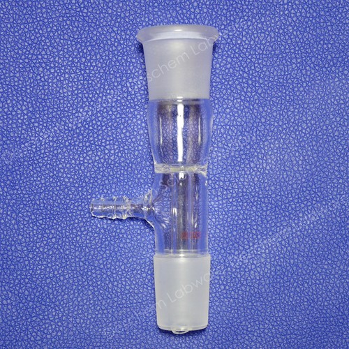 24/29 Glass Straight Vacuum Take-off Adapter Gas Inlet Hose Tube Lab Glassware - Picture 6 of 6