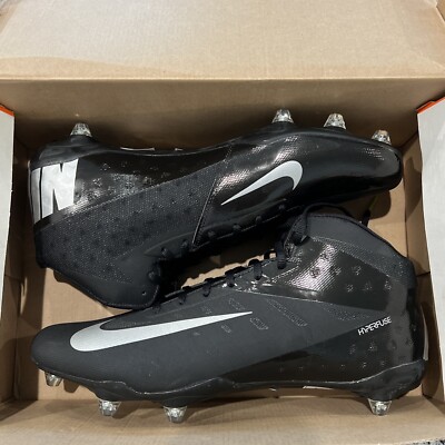 Size 13.5 Nike Vapor Talon Elite 3/4 Detachable Football Cleats Black 603743-001