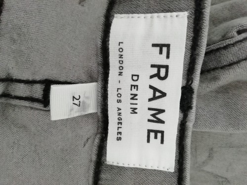 Frame Denim Jeans Size 27 Two Tone Grey Wash Le Skinny De Jeanne Pockets W28 L28 - Picture 6 of 10