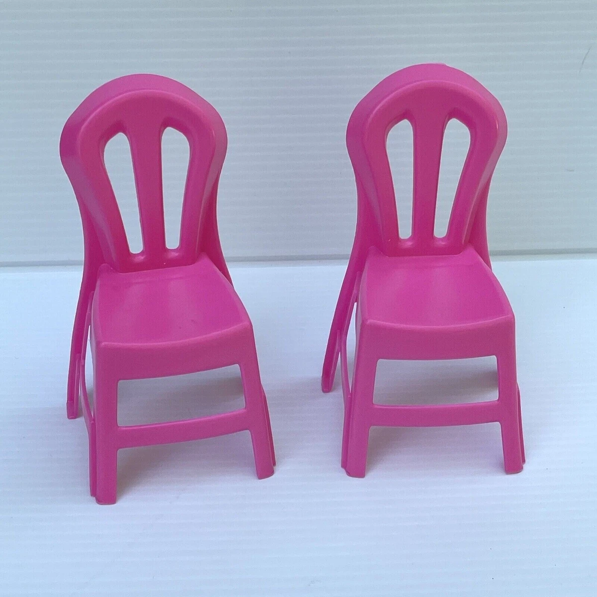 Lot of 2 Pink Barbie Doll Chairs Unbranded eBay