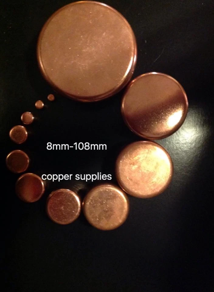COPPER END FEED END CAPS STOP END 8MM-108MM PIPE FITTINGS/PLUMBING/COPPER PIPE