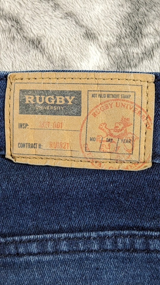 Rugby University Jeans Mens 44x32 Stretch Slim Fit Comfort Flex Waist