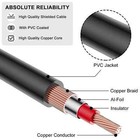 3RCA to 3RCA Cable, Gold Plated Connect Joint RCA Cable Heavy Duty Copper She... — photo 4