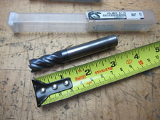 Lot of 2 Mitsubishi Smart VQ-MHV D1/2 4fl 1/2" reconditioned carbide end mill