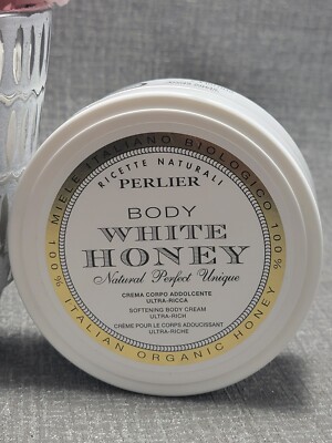 PERLIER BODY WHITE HONEY NATURAL PERFECT UNIQUE SOFTENING BODY CREAM 6.7oz. NWOB