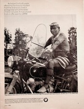 1966 BMW R60 Motorcycle Ecuador Indian Chief Danny Liska Tour - Vintage Ad