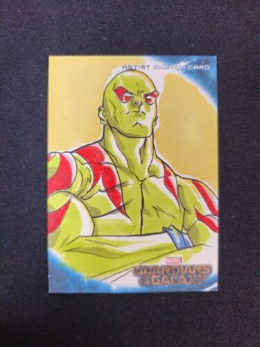 Marvel UD Guarians of The Galaxy the Destroyer Sketch Card  Marcelo Ferreira 1/1 - Picture 1 of 4