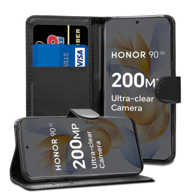 Für Honor 90 5G Hülle - Kunstleder Flip Case Wallet Magnet Cover