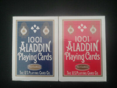 Rare Aladdin 1001 Blue and Red AIR CUSHION FINISH Deck of Cards