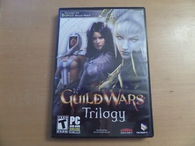Guild Wars Trilogy + Box Manual KeyBoard Chart & Big Poster PCDVD