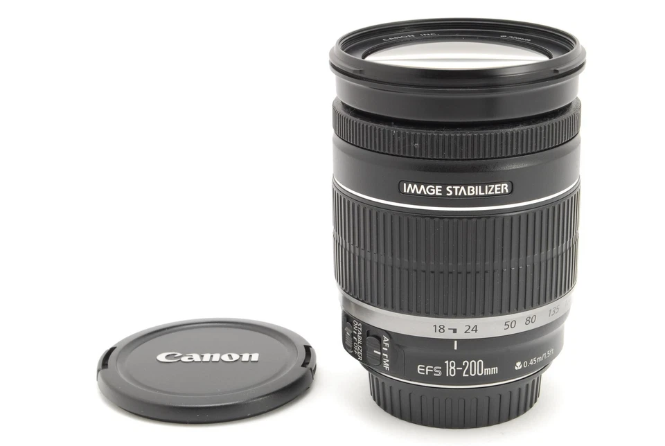 [Mint] Canon EF-S 18-200mm f/3.5-5.6 IS Zoom Telephoto w/cap APS-C from Japan - Image 2 of 4