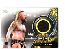 WWE Aleister Black 2018 Topps NXT Takeover Brooklyn III Mat Relic Card SN 23/299
