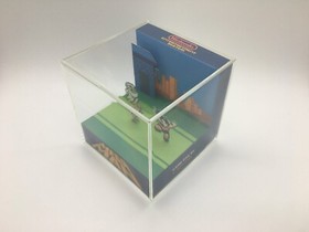 Mega Man NES Original Ending Credits Scene Shadow Box Diorama Cube Rock Man