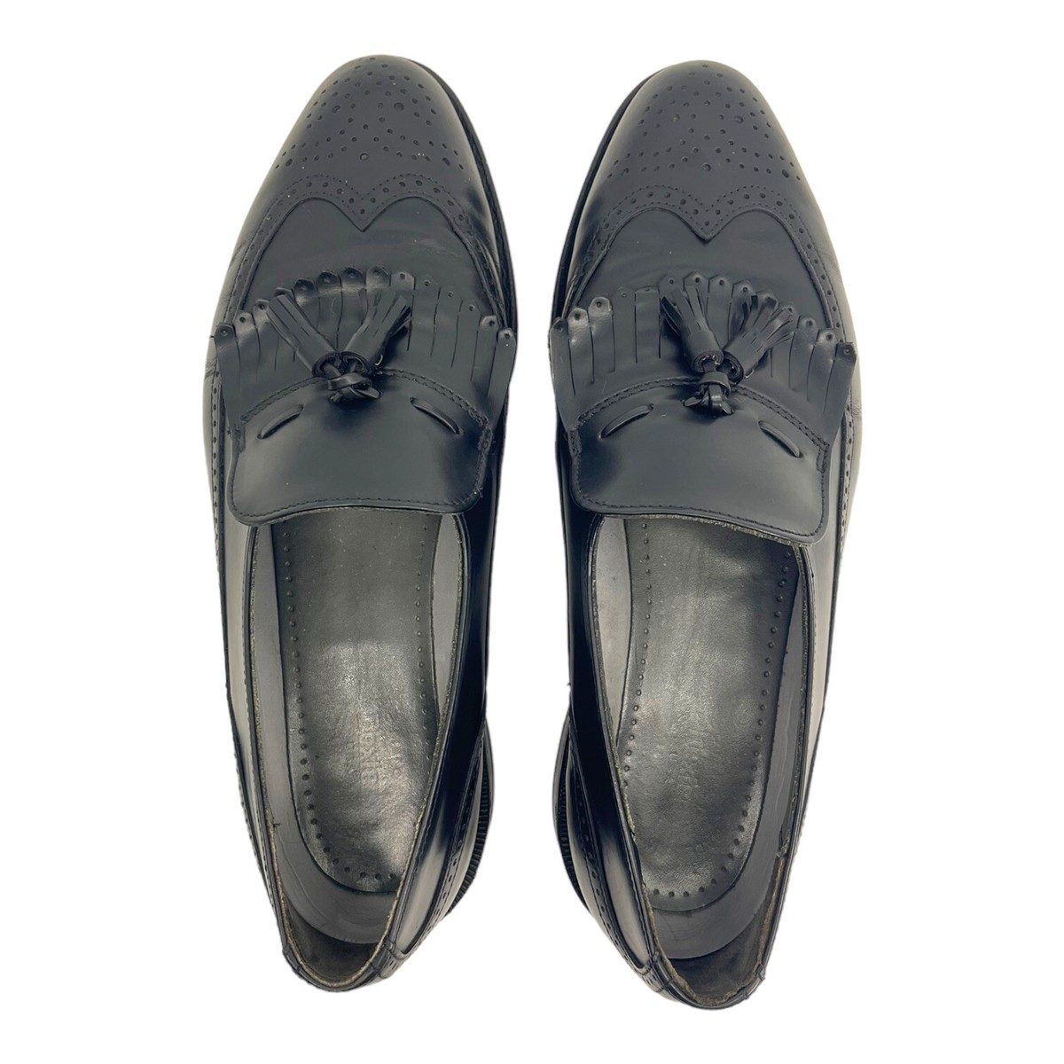 DEXTER Mens 10.5 Leather Tassel Loafer Slip On Wingtip 