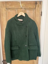 Marni Green Oversized Faux Fur Coat