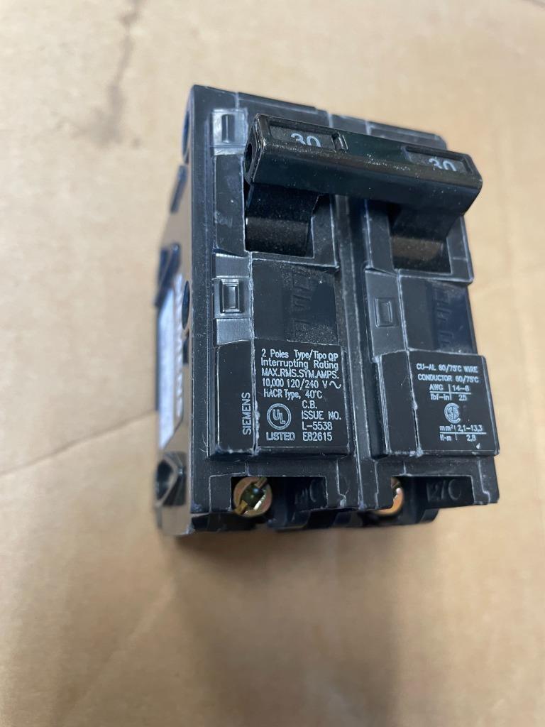 LOT OF 4 SIEMENS L-5538 CIRCUIT BREAKER 2-POLES 120/240V | eBay