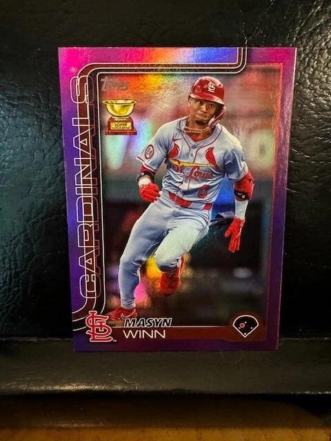 2025 Topps Series 1 Masyn Winn Purple Foil # 029/250 Cardinals