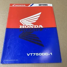 Honda VT750DC-1 Genuine OE Workshop Manual Supplement 62MBA00Z