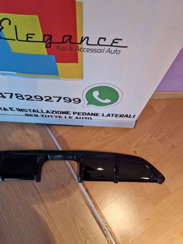 SMART ForTwo 451 Restyling 2012-2015 SPOILER DIFFUSORE POSTERIORE NERO LUCIDO - Foto 17 di 17