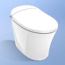 1-Piece Smart Toilet Elongated Auto Flush Toilets W/ Heated Seat Adjustable Temp