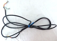 Vintage 6" Western Electric Telephone Black 3 terminal line Cord, paint, 1971