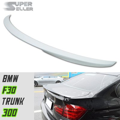 Painted 300 White Fit For BMW 328i F30 Sedan P-Type Rear Truink Spoiler 2018