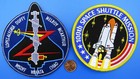 NASA PATCH PAIR vtg STS-92 Space Shuttle DISCOVERY / 100th SPACE SHUTTLE Mission