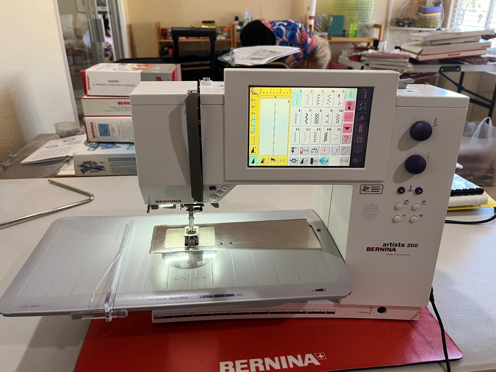 BERNINA Artista 200 Sewing Machine & Embroidery Module with Accessories