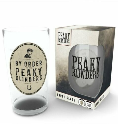 PEAKY BLINDERS BY ORDER OF PINT DRINKING GLASS TUMBLER OFFICIAL NEW IN GIFT BOX - Picture 1 of 1
