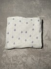 Aden + Anais Blanket Blue Green Tree Stick Figure White Muslin Swaddle Lovey