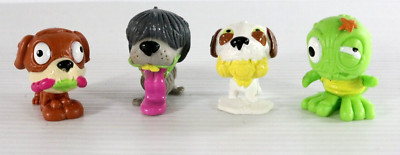 Moose Toys Uggly's Pet Shop Mixed Lot of 4 Figures 1.5'' Inch Toys Dog Turtle