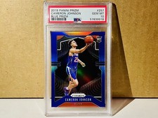 2019-20 Panini Prizm Cameron Johnson Rookie Blue Prizm /199 #257 PSA 10 SUNS
